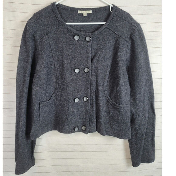 CAbi Sweaters - Cabi My Fair Wool Cardigan Jacket in Gray  Sweater¡, sz Large